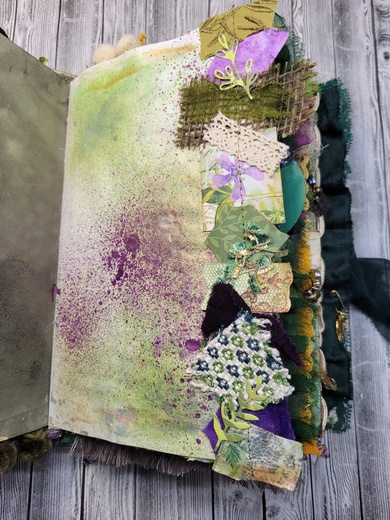 Boho Grungy Botanical Junk Journal