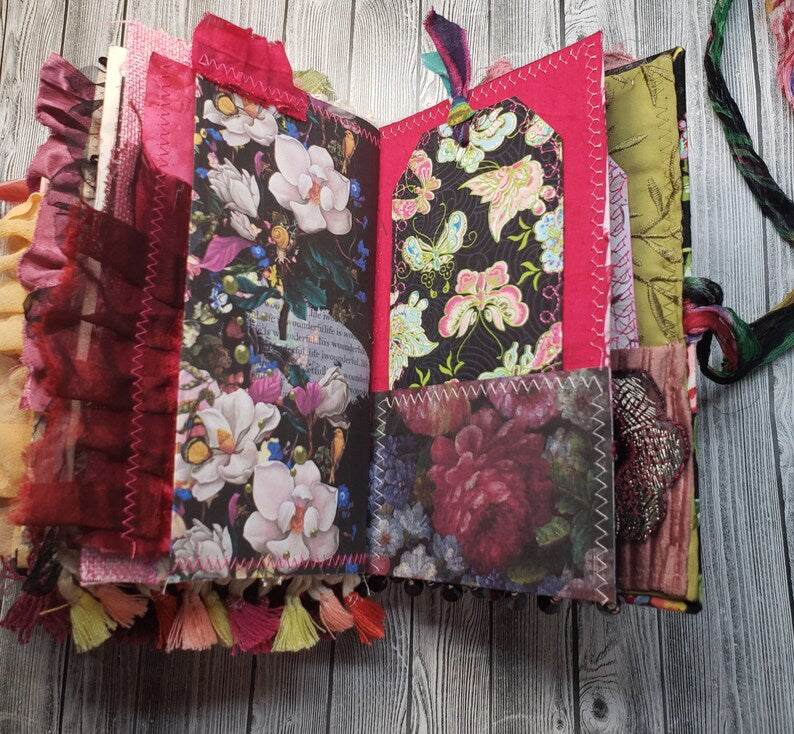 Black Floral Junk Journal