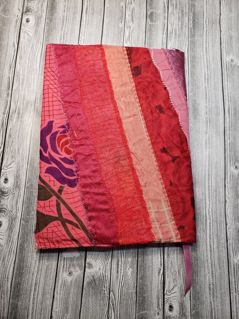 Sari Silk Fabric Composition Notebook Cover