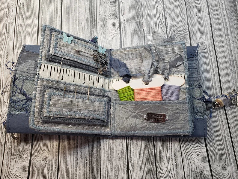 Handmade Grey Needlebook