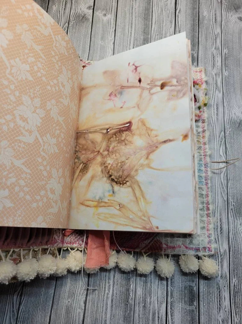 Boho Journal Cover - Peach & Gold