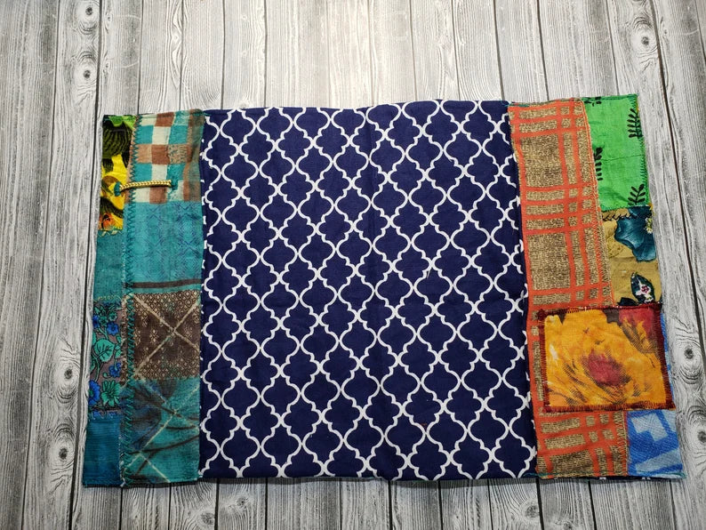 Patchwork Fabric Composition Notebook Cover