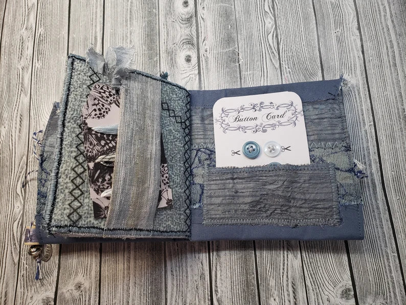 Handmade Grey Needlebook