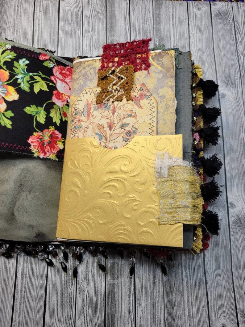 Black & Gold Boho Junk Journal