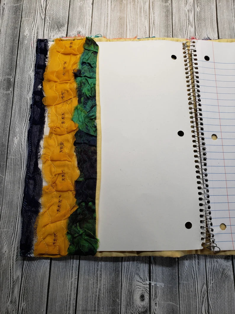 Handmade Fabric Spiral Notebook Cover