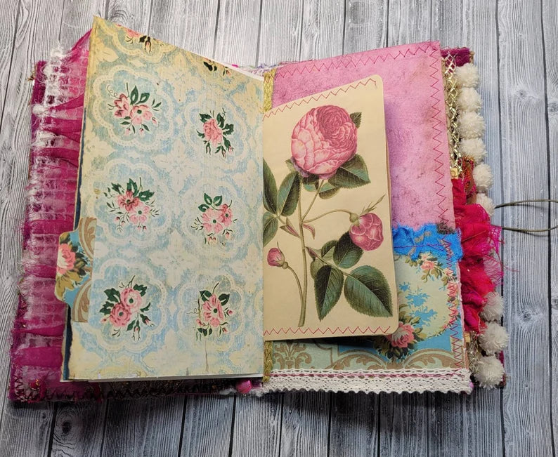 Pink and Gold Boho Junk Journal