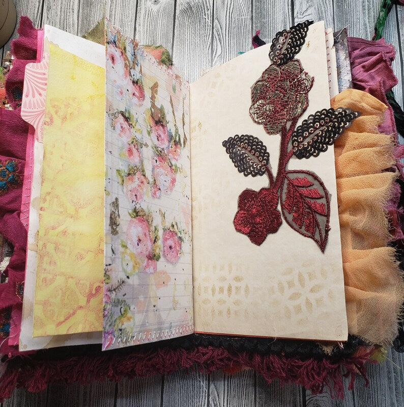 Black Floral Junk Journal