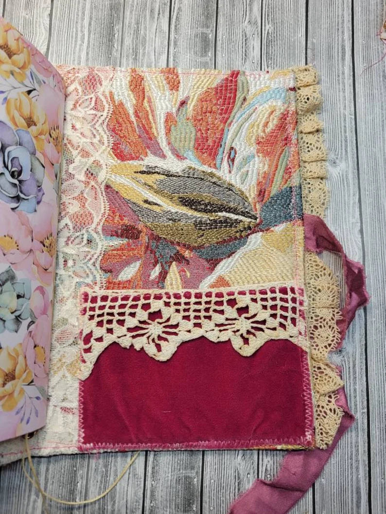 Boho Journal Cover - Dusty Pink & Gold