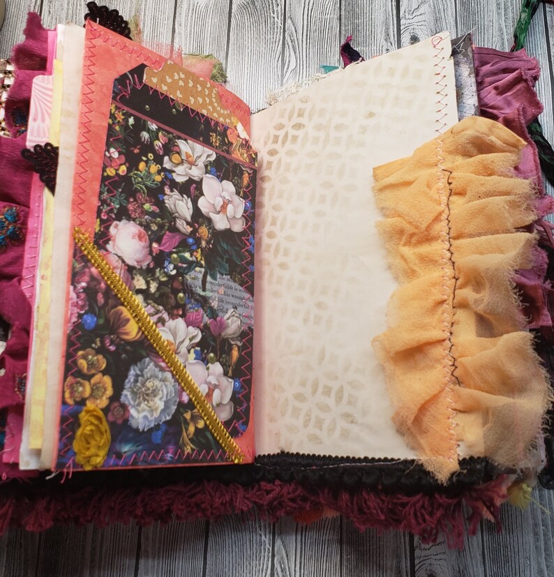 Black Floral Junk Journal