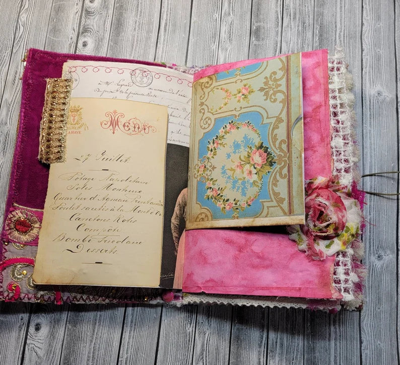 Pink and Gold Boho Junk Journal