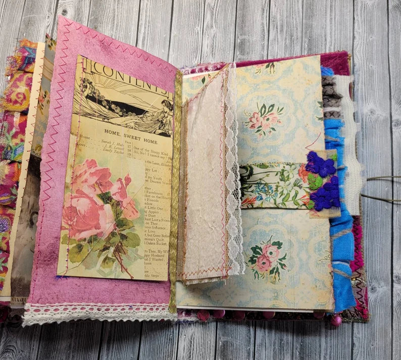 Pink and Gold Boho Junk Journal